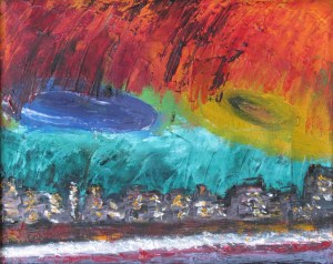 Obliterated City (After Max Ernst)